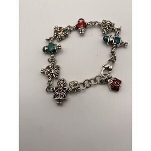Brighton "Schoolhouse Family" Enamel Children Teacher Charm Bead Bracelet